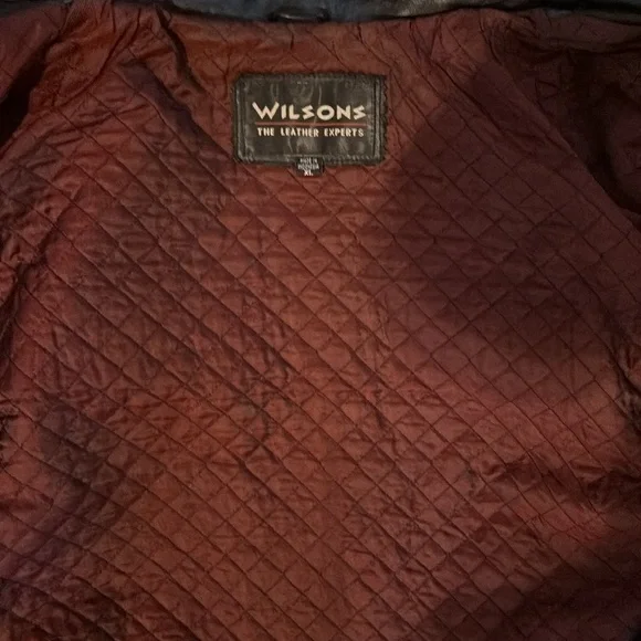 Men’s vintage Wilson, 100% leather biker, buckle jacket - Picture 9 of 11